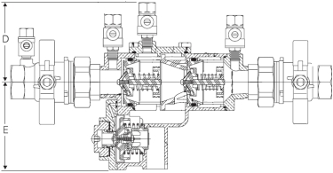 Febco 860U Diagram (Side View)